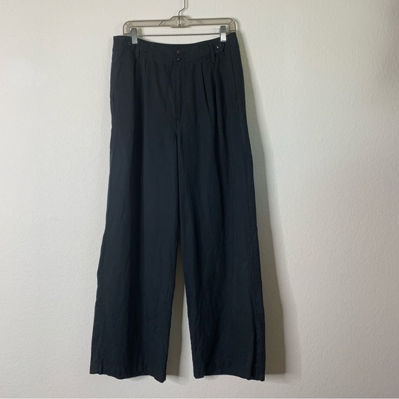Madewell Womens Black The Harlow Wide-Leg Pant 10 - Picture 2 of 11